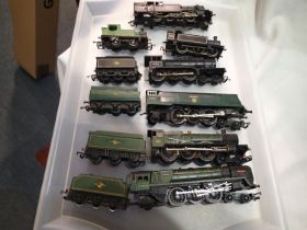 Seven OO scale assorted locomotives, various makes and types, all for spares or re-furbishment. UK