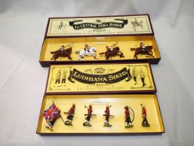 Two Britains boxed sets, 8832 Ludhiana Sikhs and 8846 1st Central India Horse, both very good to