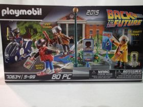 Playmobil Back to the Future, 80 piece playset sealed/as new. UK P&P Group 1 (£16+VAT for the