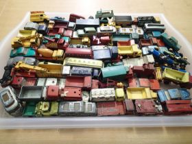 Approximately playworn Matchbox 1/75 series vehicles, mostly Early Black wheel type, mostly suitable