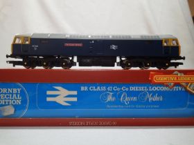 OO scale Hornby R319, class 47, The Queen Mother, 47541, Blue, in excellent condition, box is