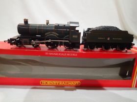 OO scale Hornby R584 county class, County of Denbigh, 3825, GWR Green, in excellent condition, no