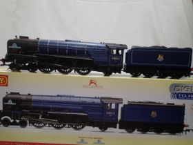 OO scale Hornby R3245 TTS class A1, Tornado, Blue, 60163, Early Crest, sound fitted (code 1), in
