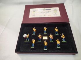 Britains 5391 United States Army band ten piece set, excellent condition, ex display models with