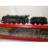 OO scale Hornby R154 class N15, Sir Dinadan, Southern Green, 795, in very good to excellent