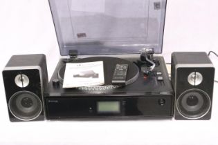 Neostar Electronics belt drive turntable, model GSCD1. All electrical items in this lot have been