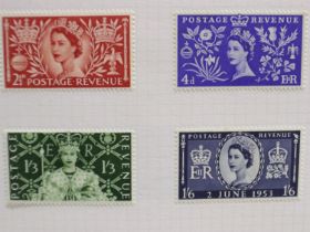 Seven stamp albums containing GB and world stamps and a small quantity of loose stamps. UK P&P Group