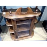 Wall hanging display cabinet with glazed door. Not available for in-house P&P