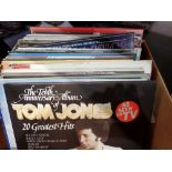 Mixed LPs including Tom Jones. Not available for in-house P&P