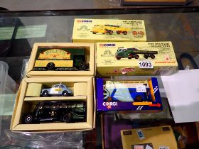 Five boxed Corgi vehicles. UK P&P Group 2 (£20+VAT for the first lot and £4+VAT for subsequent lots)