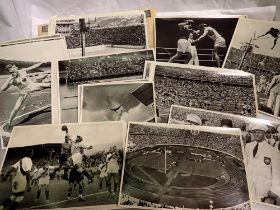 47 photographs of the 1936 Berlin Olympics. UK P&P Group 1 (£16+VAT for the first lot and £2+VAT for