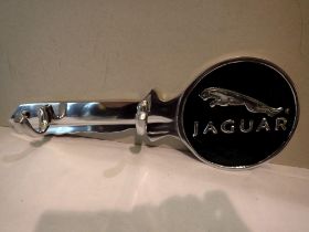 Aluminium Jaguar key hook, W: 30 cm. UK P&P Group 1 (£16+VAT for the first lot and £2+VAT for