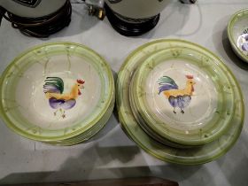 Scotts of Stow cockerel plates. Not available for in-house P&P