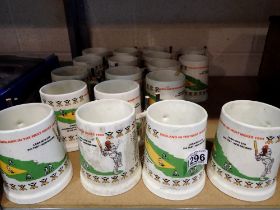 Quantity of Lady Grace China cricketing mugs. Not available for in-house P&P