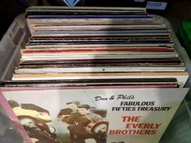 Mixed LPs to include The Everly Brothers. Not available for in-house P&P