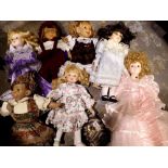One box of mixed dolls. Not available for in-house P&P
