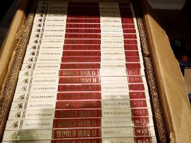 Set of illustrated World War II encyclopedias. Not available for in-house P&P