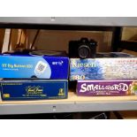 Mixed items including board games and electricals. Not available for in-house P&P