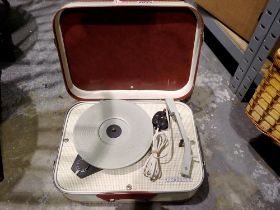 Fidelity record player in a case. All electrical items in this lot have been PAT tested for safety