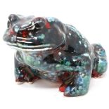 Anita Harris large toad, signed in gold, no cracks or chips, H: 12 cm. UK P&P Group 2 (£20+VAT for