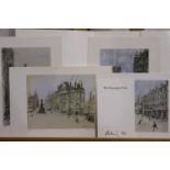 Harold Riley (1934 - 2023): a set of four artist signed limited edition colour prints, The Deansgate