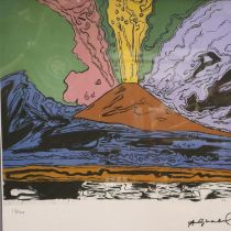 Andy Warhol (1928-1987): limited edition screenprint on Arches (France) paper, Vesuvius, 38/100,