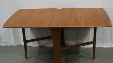 Legate furniture mid 20th century slimline drop leaf dining table, 143 x 90 x 76 cm H (open). Not