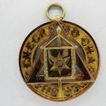 9ct gold Masonic collar jewel, Supreme Grand Chapter, by Spence of London, 15.8g. UK P&P Group 1 (£