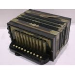 German pre-war squeezebox with stops and gilt inlay, number 14/3077. UK P&P Group 3 (£30+VAT for the