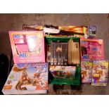 Mixed toys and games including Mr and Mrs. Not available for in-house P&P