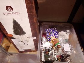 Small quantity of Christmas ornaments and decorations. All electrical items in this lot have been