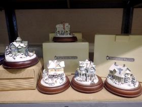 Boxed Hawthorne Village ceramics. Not available for in-house P&P