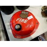 Galvanised metal fire alarm. Not available for in-house P&P