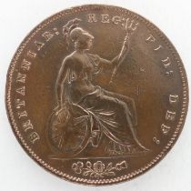 1858 copper penny of Queen Victoria, gVF. UK P&P Group 0 (£6+VAT for the first lot and £1+VAT for