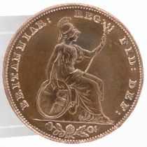 1841 farthing of Queen Victoria, aEF. UK P&P Group 0 (£6+VAT for the first lot and £1+VAT for