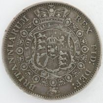 1817 silver half crown of George III, gVF with pitting. UK P&P Group 0 (£6+VAT for the first lot and