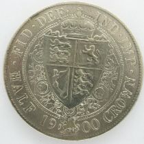 1900 silver half crown of Queen Victoria, aVF. UK P&P Group 0 (£6+VAT for the first lot and £1+VAT