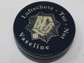 WWII German RLB (Air Raid Warden) vaseline tin. UK P&P Group 1 (£16+VAT for the first lot and £2+VAT