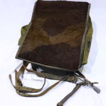 WWII German 1942 dated Tournister Pony backpack. These were favoured by the Hitler Youth. UK P&P