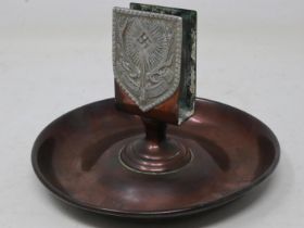 Third Reich Hunting Club tabletop match box holder and ashtray. UK P&P Group 1 (£16+VAT for the