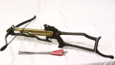 Barnett Commando high power crossbow with three bolts. Not available for in-house P&P