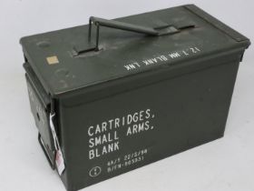 Modern military ammunition tin. UK P&P Group 2 (£20+VAT for the first lot and £4+VAT for