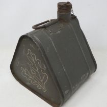 WWII German 252nd Infantry Division small fuel can. UK P&P Group 2 (£20+VAT for the first lot and £