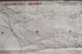 A rare declassified Operation Desert Storm operations map, sheet 1 from 250700Z, pinpointing