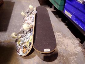 Two skateboards. Not available for in-house P&P