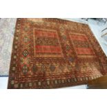 Mossoul red ground floor rug, 300 x 250 cm Not available for in-house P&P