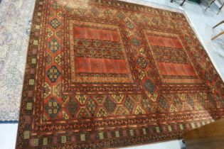 Mossoul red ground floor rug, 300 x 250 cm Not available for in-house P&P