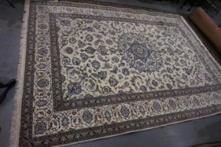 G H Frith modern wool Persian Nain floor rug, 350 x 250 cm. Not available for in-house P&P