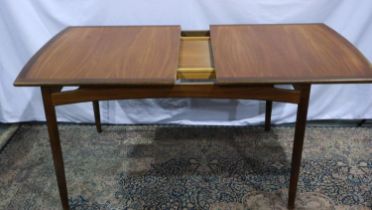 G Plan extending teak dining table, 90 x 148 cm ( closed). Not available for in-house P&P
