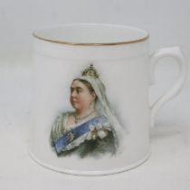 Royal Doulton Queen Victoria Golden Jubilee mug, no chips or cracks. UK P&P Group 1 (£16+VAT for the